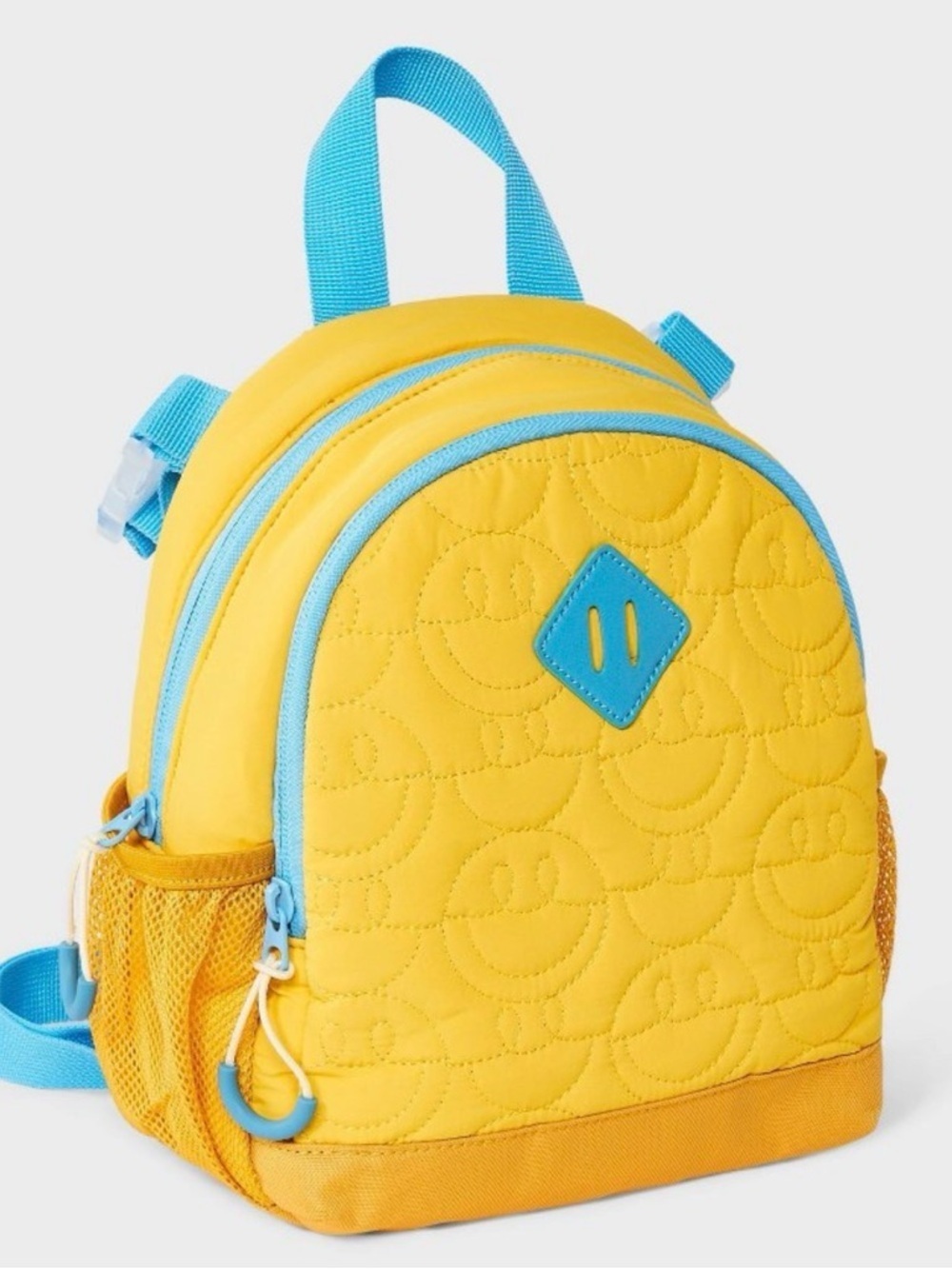 Cat & Jack Kids Yellow and Blue Quilted Mini Backpack